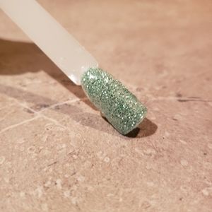 Mint Green Arylic and Dip Powder.